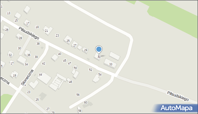 Stryków, Piłsudskiego Józefa, marsz., 31, mapa Stryków