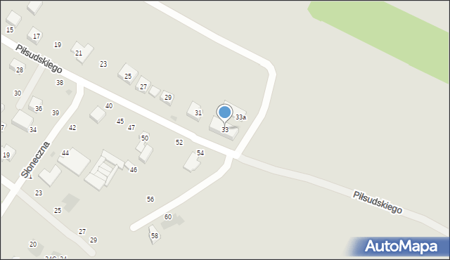 Stryków, Piłsudskiego Józefa, marsz., 33, mapa Stryków