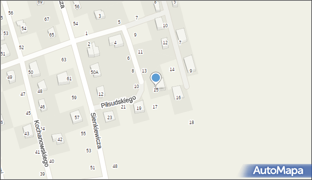 Strzebielino, Piłsudskiego Józefa, marsz., 15, mapa Strzebielino