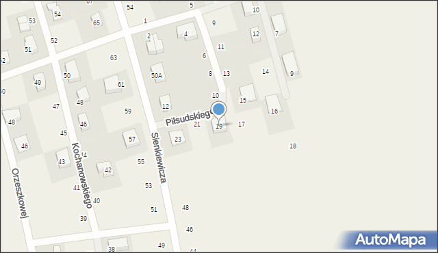 Strzebielino, Piłsudskiego Józefa, marsz., 19, mapa Strzebielino
