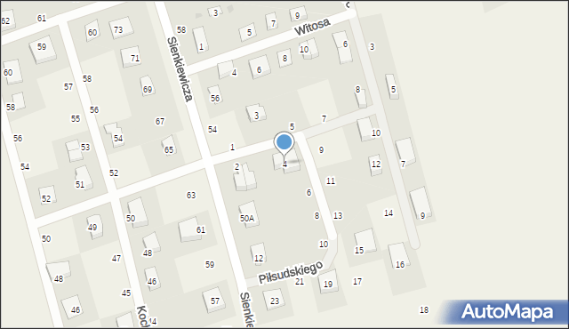 Strzebielino, Piłsudskiego Józefa, marsz., 4, mapa Strzebielino