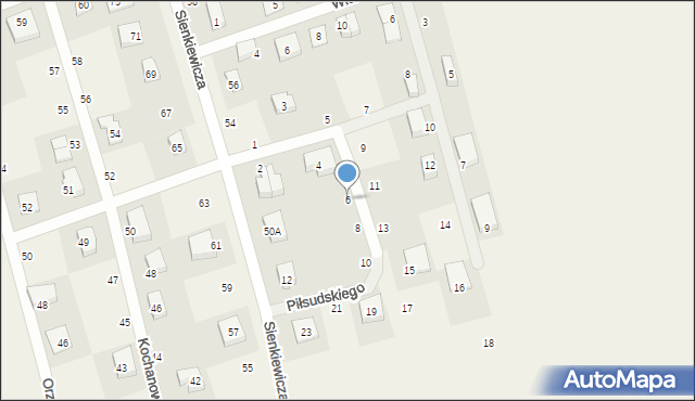 Strzebielino, Piłsudskiego Józefa, marsz., 6, mapa Strzebielino