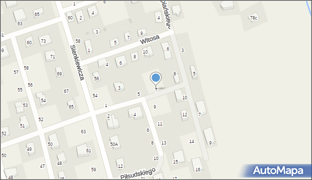 Strzebielino, Piłsudskiego Józefa, marsz., 7, mapa Strzebielino