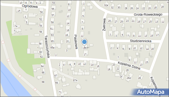 Sulejów, Piaskowa, 15, mapa Sulejów