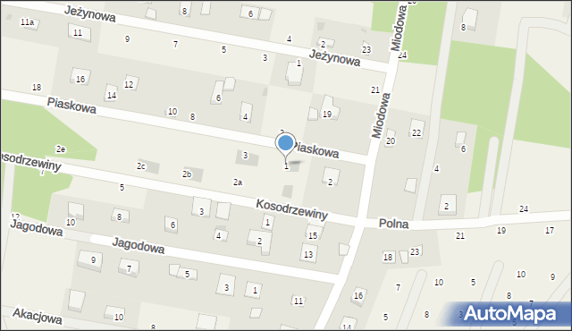 Sułkowice, Piaskowa, 1, mapa Sułkowice