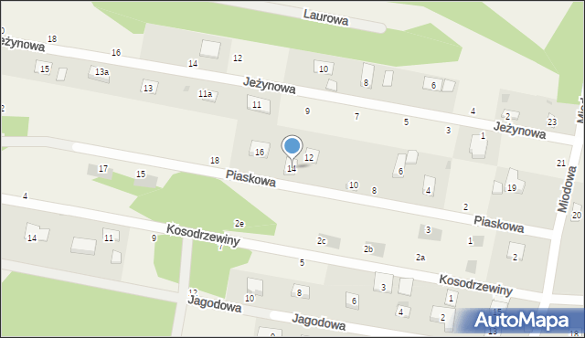 Sułkowice, Piaskowa, 14, mapa Sułkowice