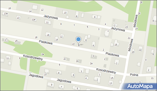 Sułkowice, Piaskowa, 8, mapa Sułkowice