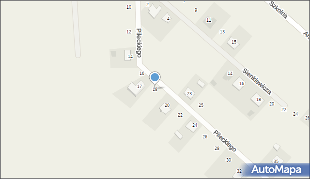 Sulmierzyce, Pileckiego Witolda, rtm., 18, mapa Sulmierzyce