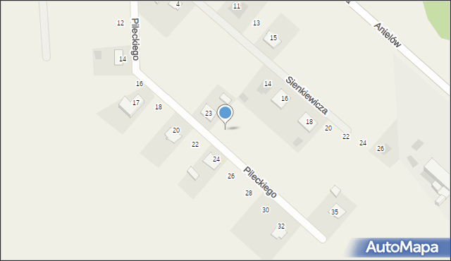 Sulmierzyce, Pileckiego Witolda, rtm., 25, mapa Sulmierzyce