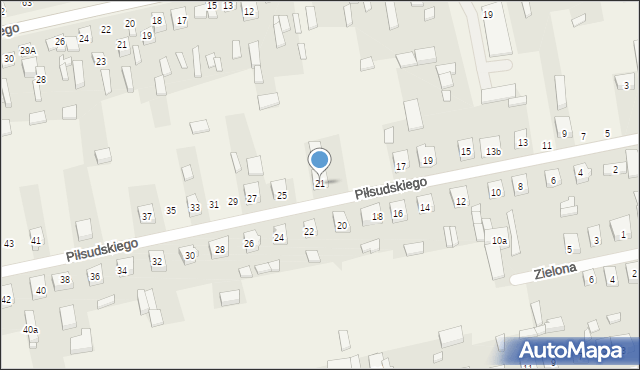 Sulmierzyce, Piłsudskiego Józefa, marsz., 21, mapa Sulmierzyce