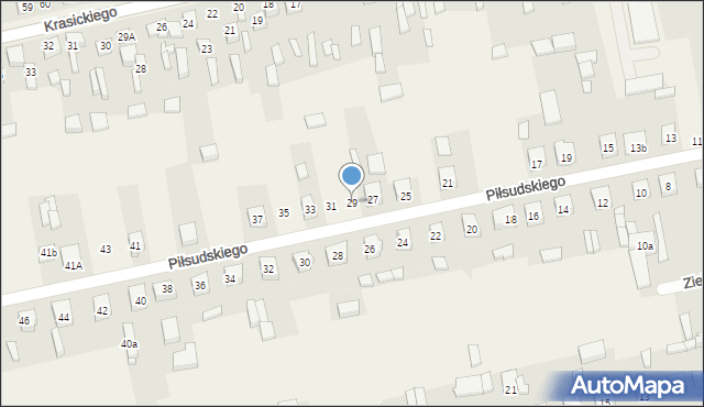 Sulmierzyce, Piłsudskiego Józefa, marsz., 29, mapa Sulmierzyce