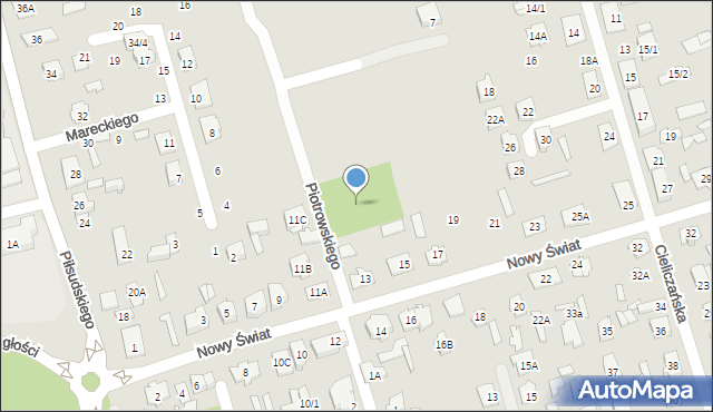 Supraśl, Piotrowskiego Stanisława, ks., 2, mapa Supraśl