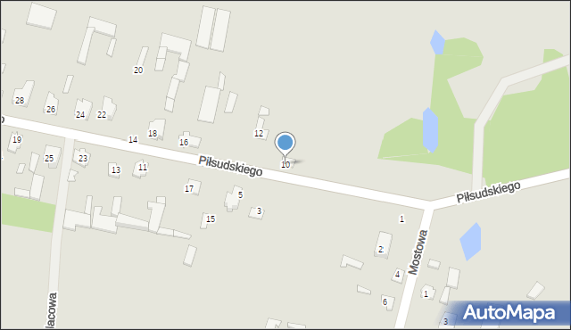 Suraż, Piłsudskiego Józefa, marsz., 10, mapa Suraż