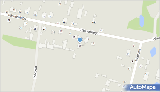 Suraż, Piłsudskiego Józefa, marsz., 15, mapa Suraż