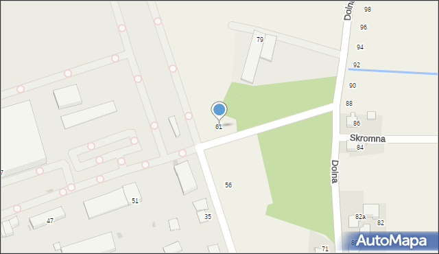 Suszec, Piaskowa, 61, mapa Suszec