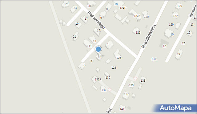 Suwałki, Piekarskiego Mariana, 3, mapa Suwałk