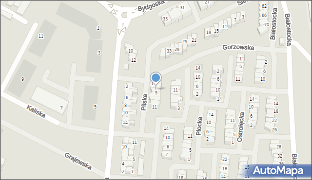 Suwałki, Pilska, 3, mapa Suwałk