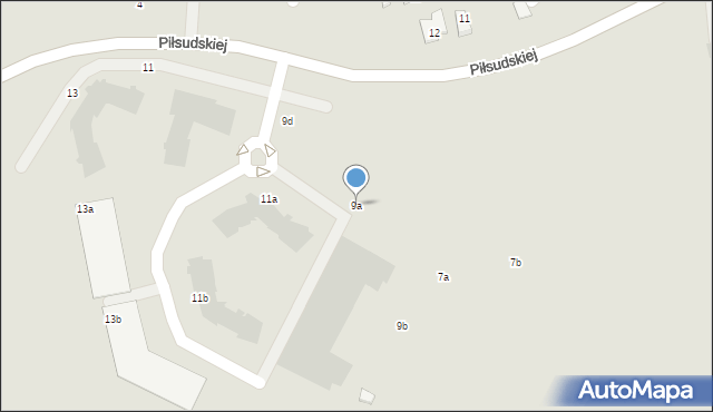 Suwałki, Piłsudskiej Aleksandry, 9a, mapa Suwałk