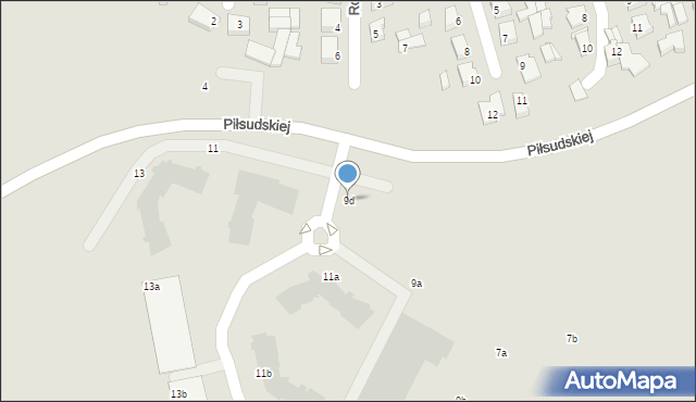 Suwałki, Piłsudskiej Aleksandry, 9d, mapa Suwałk