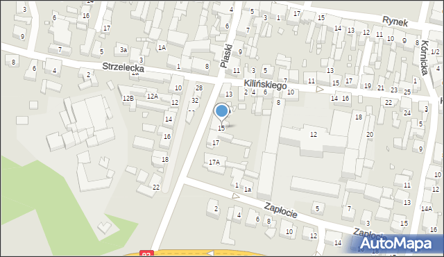 Swarzędz, Piaski, 15, mapa Swarzędz