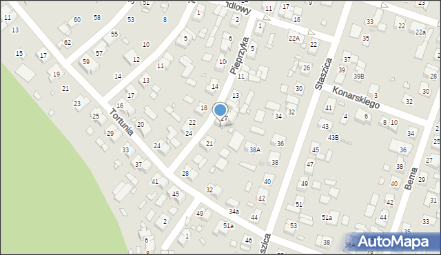 Swarzędz, Pieprzyka Józefa, 19, mapa Swarzędz