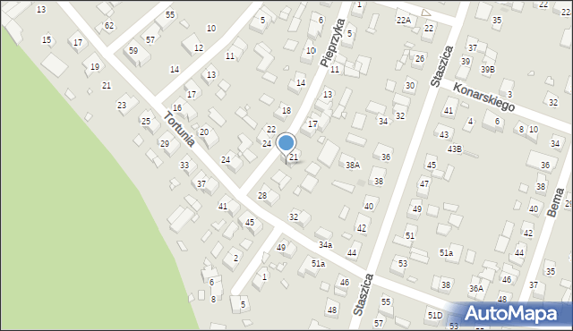 Swarzędz, Pieprzyka Józefa, 23, mapa Swarzędz