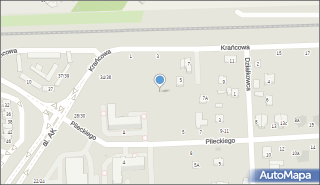 Świdnik, Pileckiego Witolda, rtm., 3h, mapa Świdnika