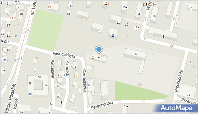 Świdnik, Piłsudskiego Józefa, marsz., 1, mapa Świdnika