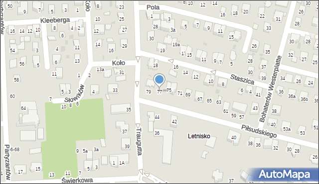 Świdnik, Piłsudskiego Józefa, marsz., 77, mapa Świdnika