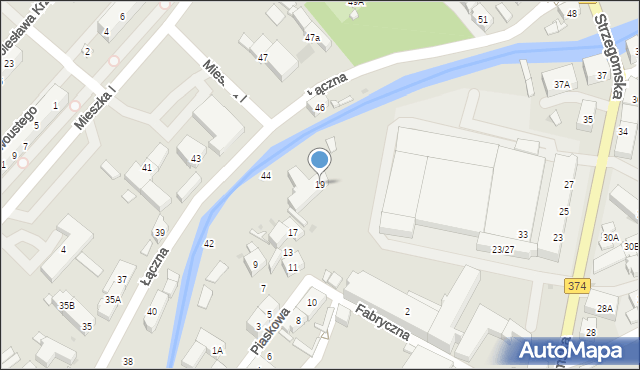 Świebodzice, Piaskowa, 19, mapa Świebodzice