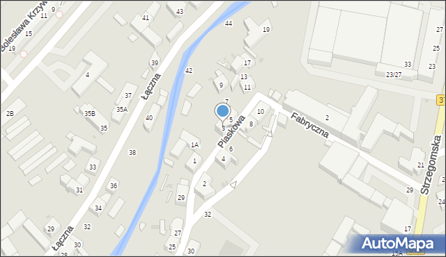 Świebodzice, Piaskowa, 3, mapa Świebodzice