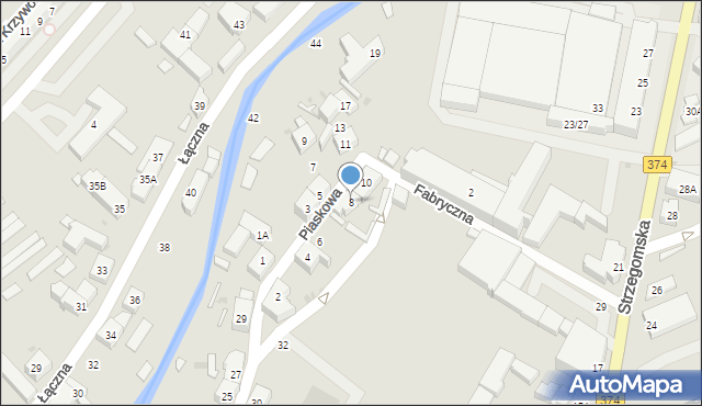 Świebodzice, Piaskowa, 8, mapa Świebodzice