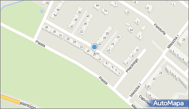 Świebodzice, Pileckiego Witolda, rtm., 15, mapa Świebodzice