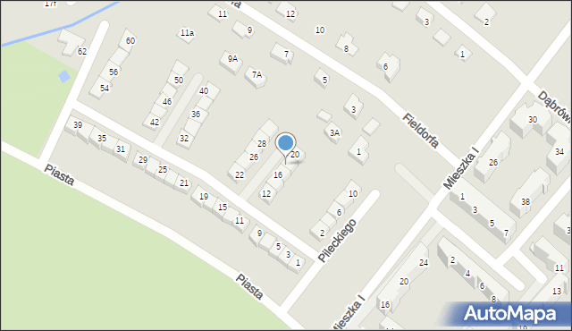 Świebodzice, Pileckiego Witolda, rtm., 18, mapa Świebodzice
