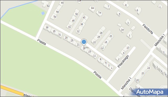 Świebodzice, Pileckiego Witolda, rtm., 19, mapa Świebodzice