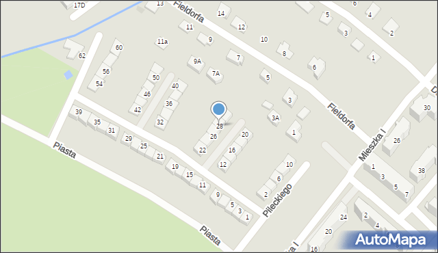 Świebodzice, Pileckiego Witolda, rtm., 28, mapa Świebodzice