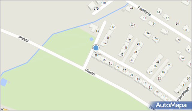 Świebodzice, Pileckiego Witolda, rtm., 39, mapa Świebodzice