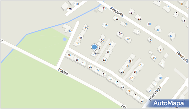 Świebodzice, Pileckiego Witolda, rtm., 42, mapa Świebodzice