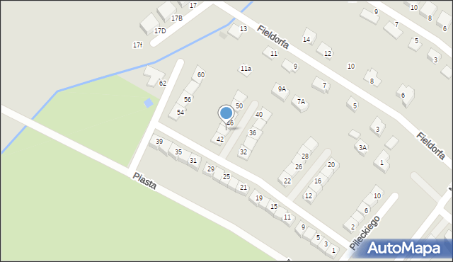 Świebodzice, Pileckiego Witolda, rtm., 44, mapa Świebodzice