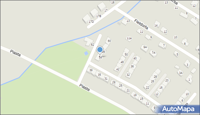 Świebodzice, Pileckiego Witolda, rtm., 54, mapa Świebodzice