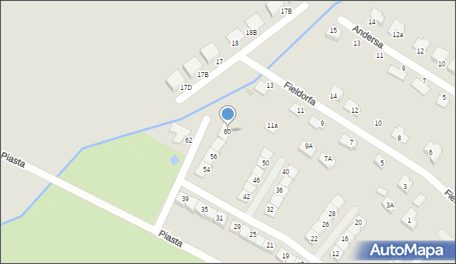 Świebodzice, Pileckiego Witolda, rtm., 60, mapa Świebodzice