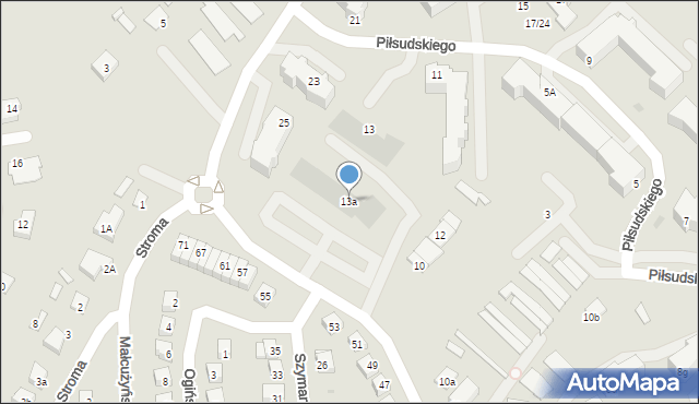 Świecie, Piłsudskiego Józefa, marsz., 13a, mapa Świecie