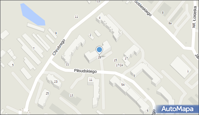 Świecie, Piłsudskiego Józefa, marsz., 19, mapa Świecie