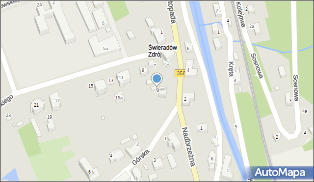 Świeradów-Zdrój, Piłsudskiego Józefa, marsz., 3, mapa Świeradów-Zdrój