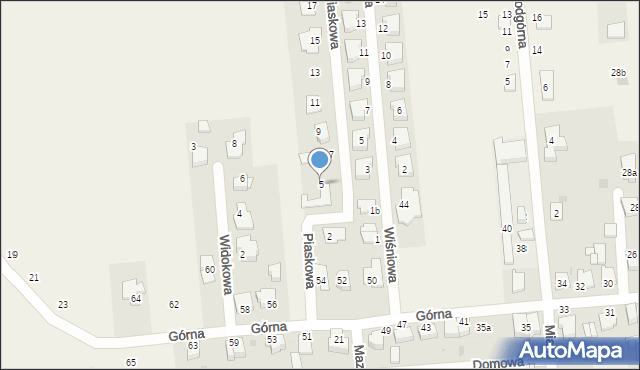 Świerklaniec, Piaskowa, 5, mapa Świerklaniec