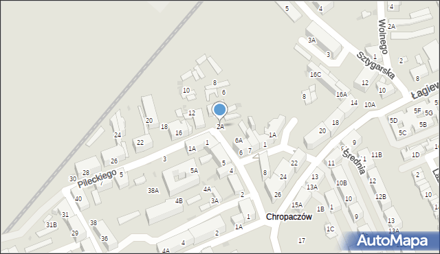 Świętochłowice, Pileckiego Witolda, rtm., 2A, mapa Świętochłowice