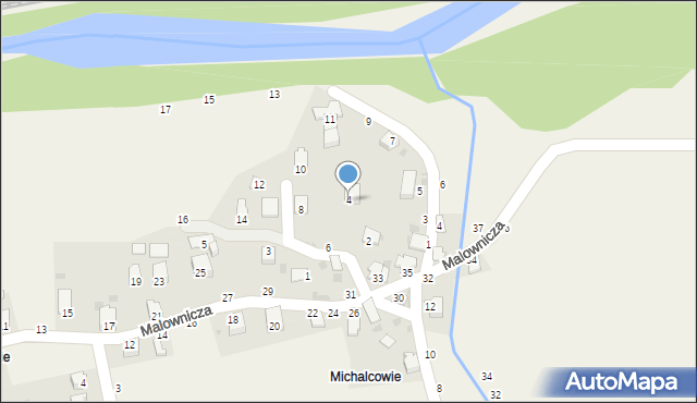 Świnna, Piwniczna, 4, mapa Świnna