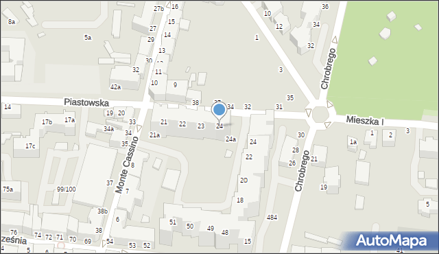 Świnoujście, Piastowska, 24, mapa Świnoujście