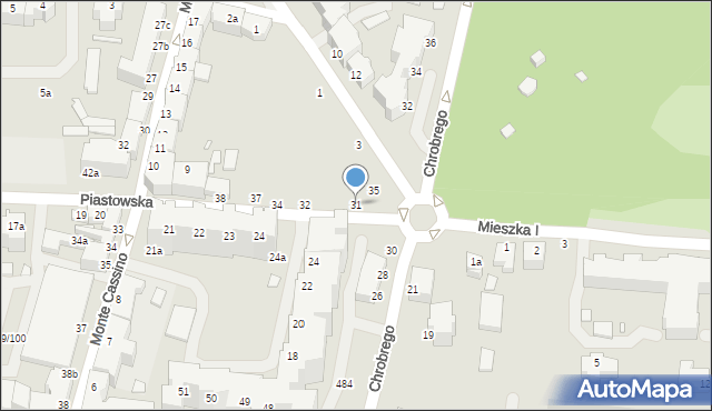 Świnoujście, Piastowska, 31, mapa Świnoujście