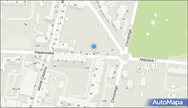 Świnoujście, Piastowska, 32, mapa Świnoujście